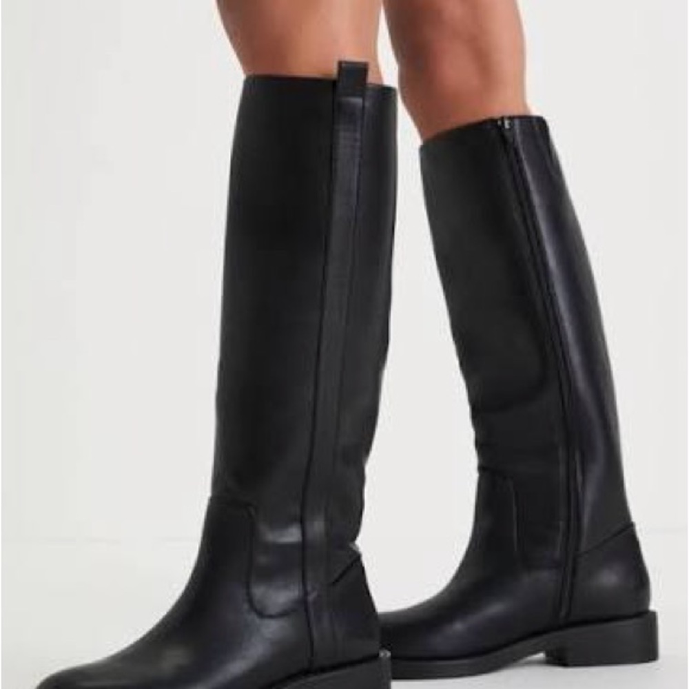 Dolce Vita Sleek Black Over the Knee Boots